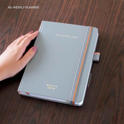 NEORAH — A5 Dated WEEKLY Planner 2026 ACCOMPLISH—264 Pages of Yearly |12 Month | 52 Week+24 Hours + Notes pages for each week—Office Diary Academic diary-Hardcover [Pen Loop Attachable] (WILD DOVE) - Image 2