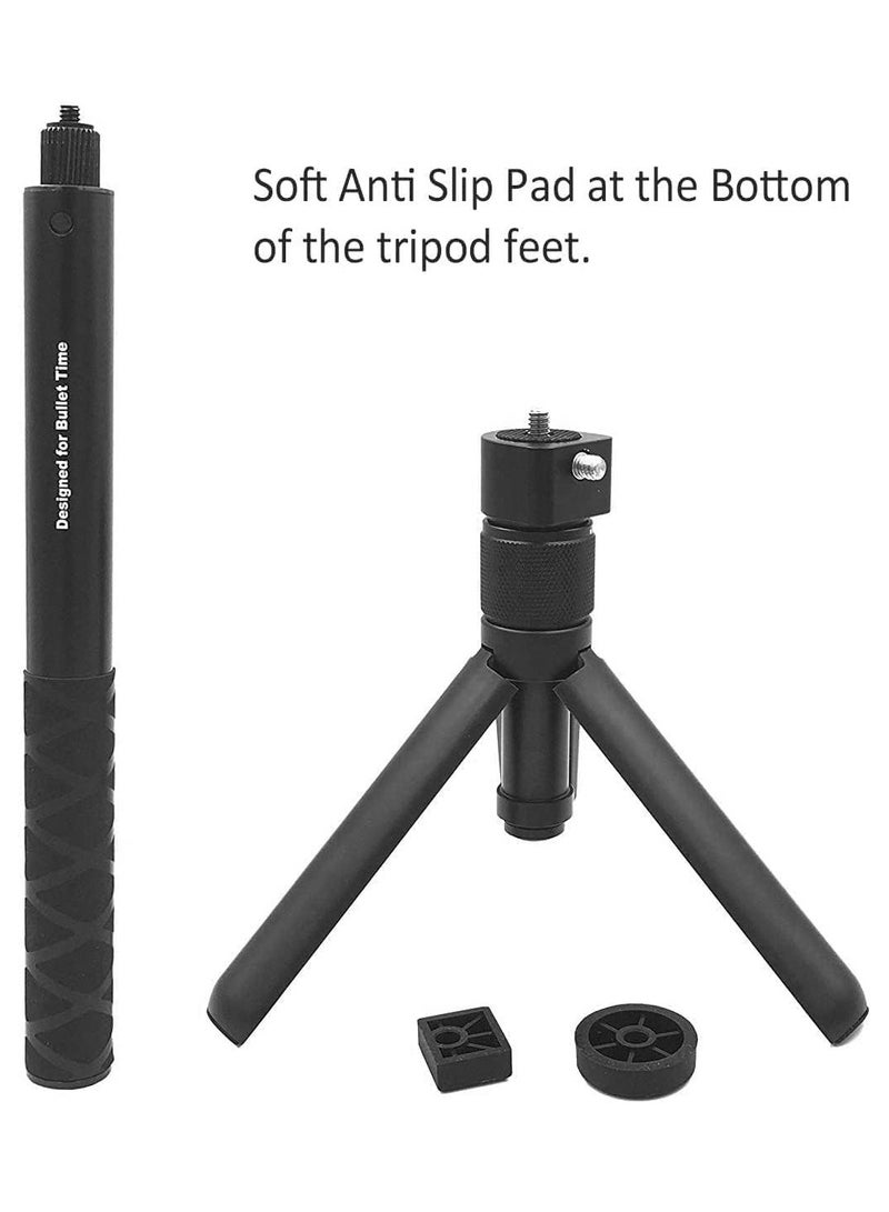 Topcore Insta360 Bullet Time Selfie Stick & Tripod Bundle - Invisible Adjustable Aluminum Stick for X5/X4/X3/GO 3S/One X2/One RS (Handheld)  - Image 5