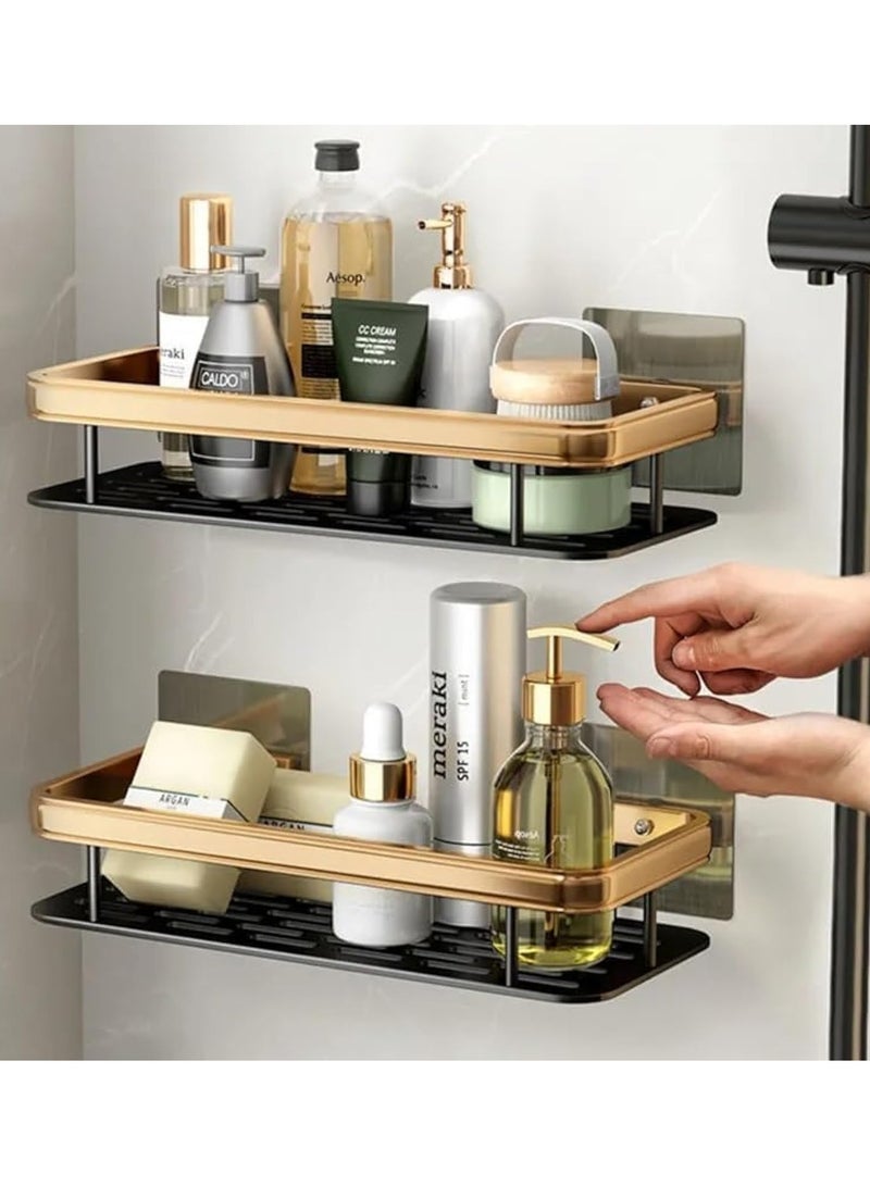 Beauenty Shower Caddy Shelf | Stainless steel Self Adhesive No Drilling | Bathroom Shower Rack, Wall-Mounted Organizer with Rustproof Basket, Toilet, and Kitchen Storage - Image 1