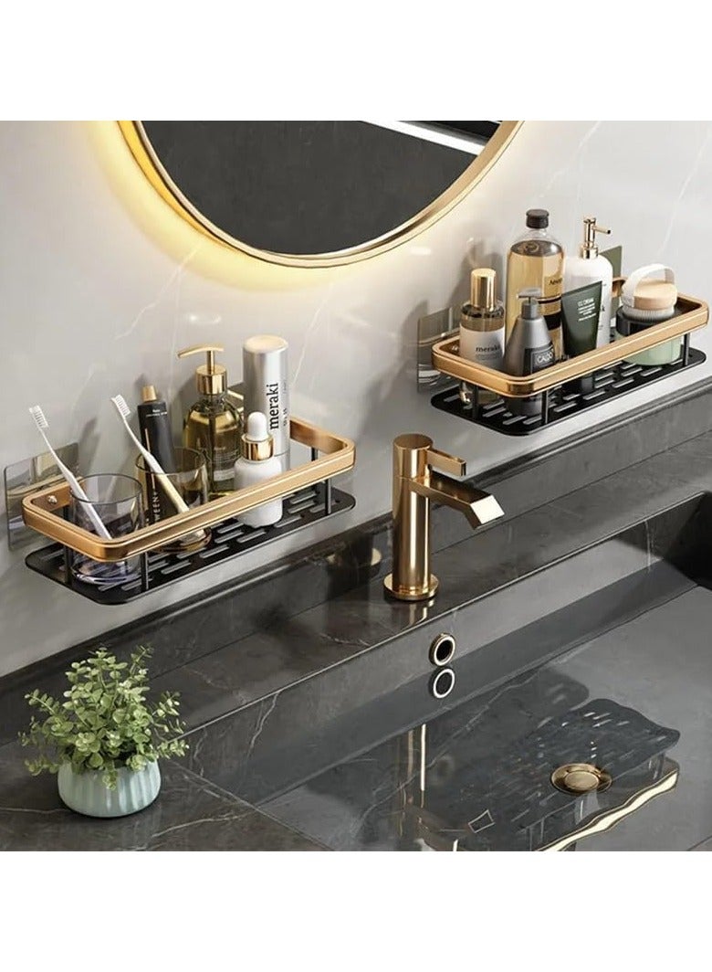 Beauenty Shower Caddy Shelf | Stainless steel Self Adhesive No Drilling | Bathroom Shower Rack, Wall-Mounted Organizer with Rustproof Basket, Toilet, and Kitchen Storage - Image 3