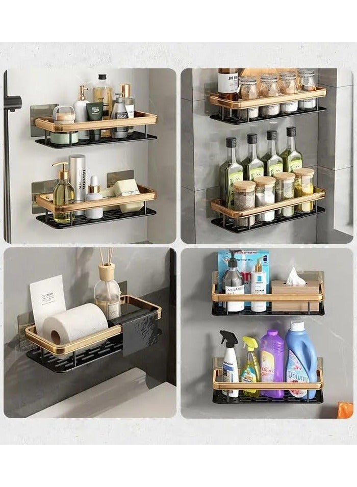 Beauenty Shower Caddy Shelf | Stainless steel Self Adhesive No Drilling | Bathroom Shower Rack, Wall-Mounted Organizer with Rustproof Basket, Toilet, and Kitchen Storage - Image 4