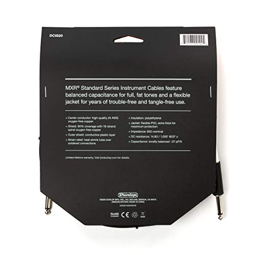 MXR Standard Instrument Cable 20 ft|6.1 m (DCIS20) - Image 2
