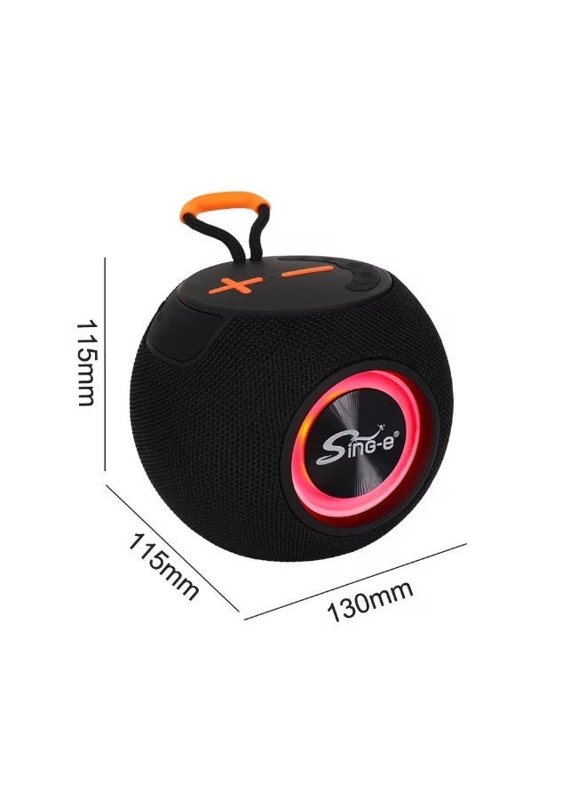Singe ZQS P5 Portable Wireless Bluetooth Speaker with LED Light – Mini Outdoor Speaker - Image 5