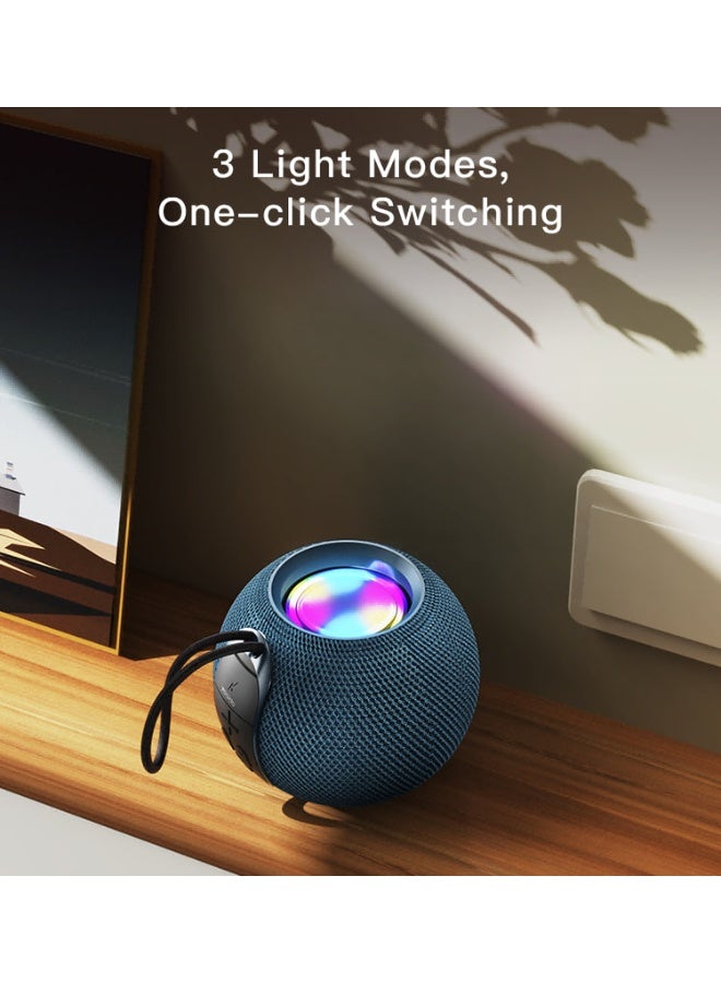 Yesido YSW13 Portable Bluetooth Speaker, 85Hz-20KHz Frequency Response, 5W Power Output, 5.1 Bluetooth, 1200mAh Battery, Up to 2 Hours Working Time, Blue - Image 4