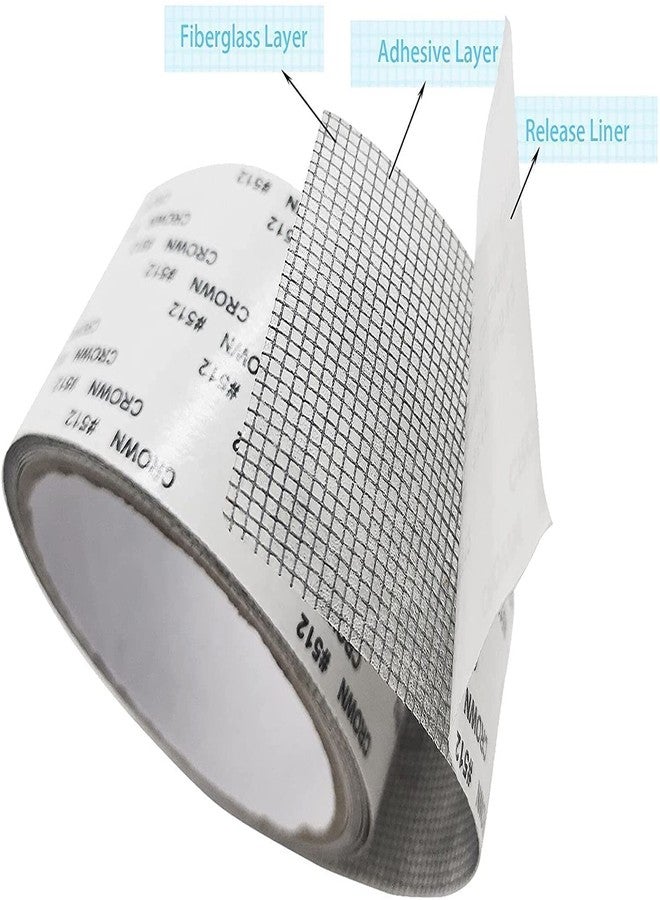 Riddhin Mosquito Net Patch Repair Tape(2 MTR), Window Screen Repair Tap, Strong Adhesive & Waterproof Window Mosquito net Covering Mesh Tape for Door Tears Holes Screen Patch Repair - Image 2
