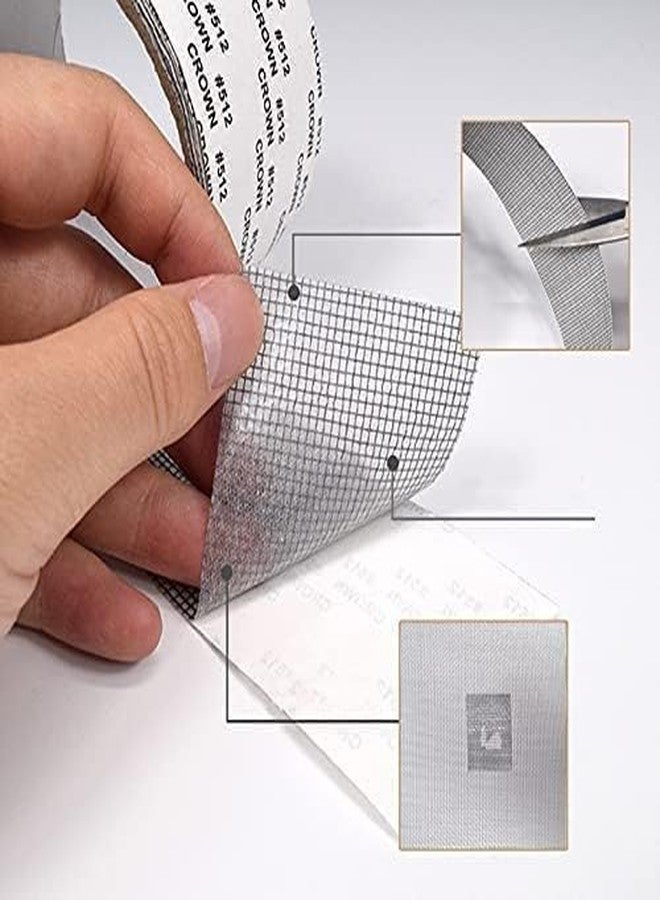 Riddhin Mosquito Net Patch Repair Tape(2 MTR), Window Screen Repair Tap, Strong Adhesive & Waterproof Window Mosquito net Covering Mesh Tape for Door Tears Holes Screen Patch Repair - Image 5