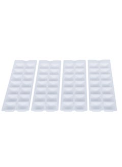 Comet Comet Plastic Ice Cube Tray Set of 3 | 14 Cavity Per Ice Cube Tray|Plastic| Make Different Flavoured Ice Cubes for Chilled Drinks| (4, White, Medium)  - Image 2