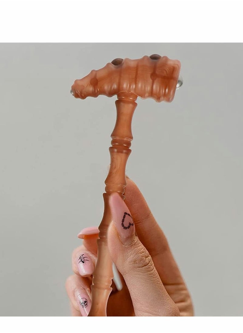 Excefore Manual Massager Hammer, 2 Pcs Head Neck Hammer Manual Hammer Massager Knocking Hammer Double Head Back Scratcher Body Hammer Tool for Neck Back Legs  - Image 4