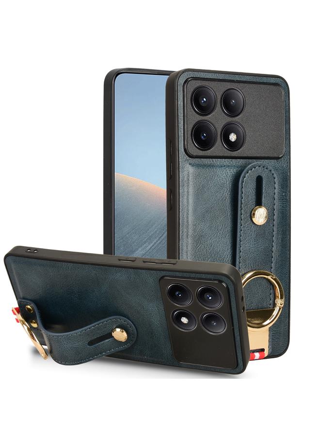 Case For Xiaomi Poco X6 Pro/Redmi K70E Wristband Leather Back Phone Case