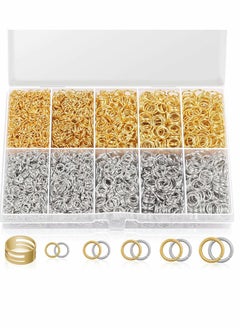 واي آند دي Jump Rings for Jewelry Making 4600Pcs Silver and Gold with Open Close Tools Necklace Repair (Assorted Sizes)  - Image 1