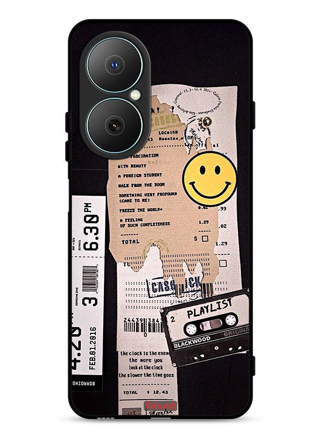 Tolwak Huawei Nova Y73 Protective Case Cover Playlist Sticker