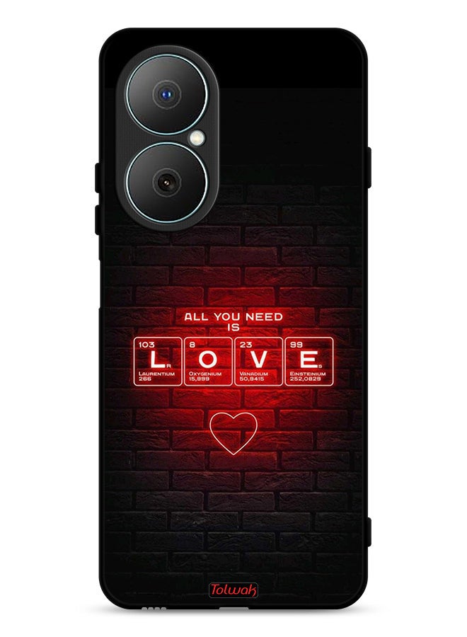 Tolwak Huawei Nova Y73 Protective Case Cover All You Need Is Love