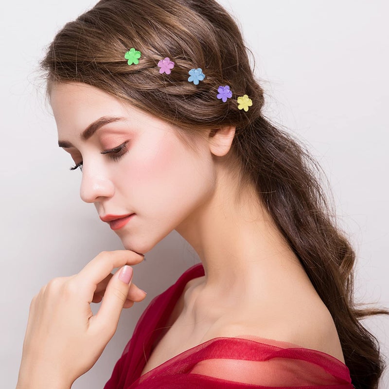 SuPoo 80 Pcs Butterfly and Floral Hair Accessories: Mini Clips, Tiny Colorful Claws for Girls, Babies, Toddlers, Y2K Style - Image 4