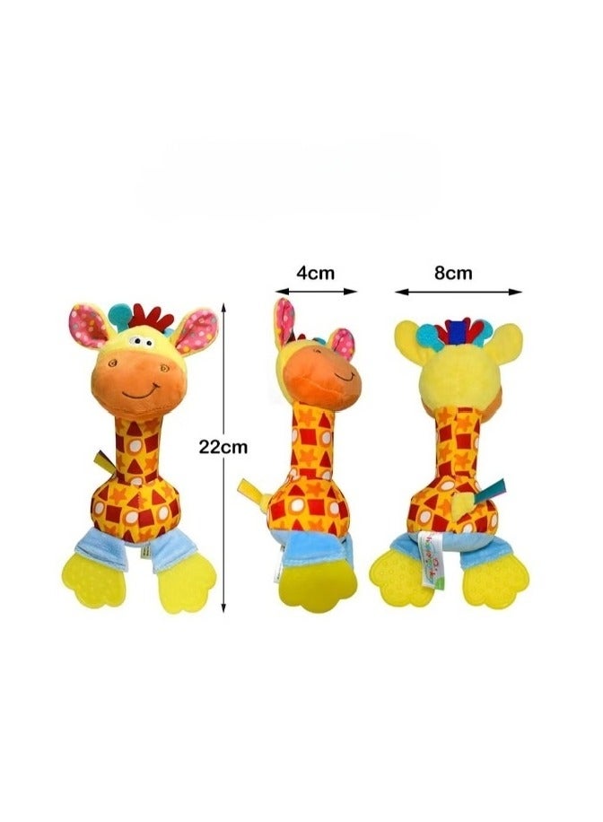 هابي مونكي لعبة حسية ذات مقبض خشخيشة ناعم للطفل الرضيع - Image 5