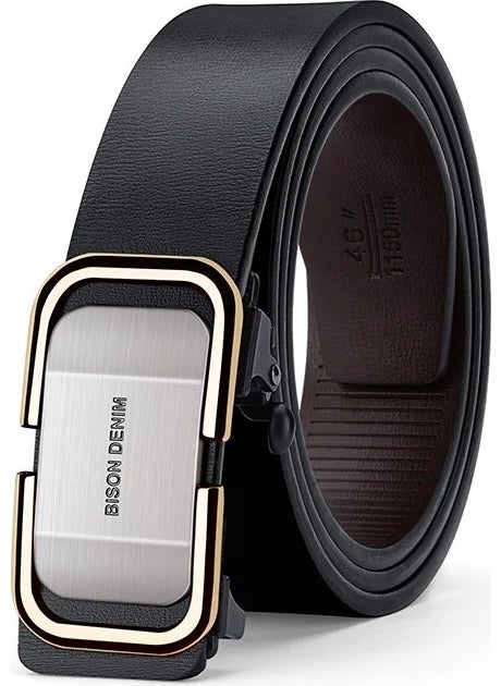 bison denim - Men's Genuine Leather Italian Vintage Belt - Image 1