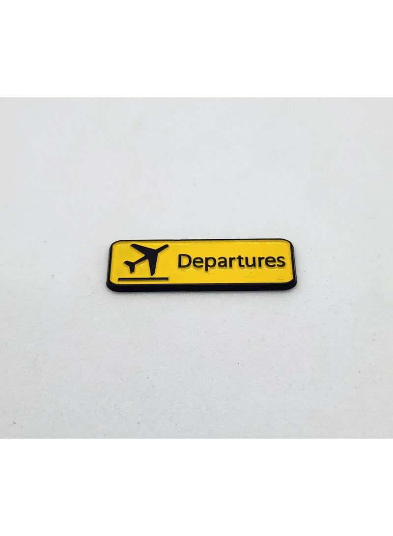 RYN Departures Metal Sticker Durable Adhesive Stylish Easy to Apply for Mobile,Laptop, Accessories Fans Display for I pad Collectors Walls, Doors,Cars,Trucks,Motorcycles Fridge - Image 2