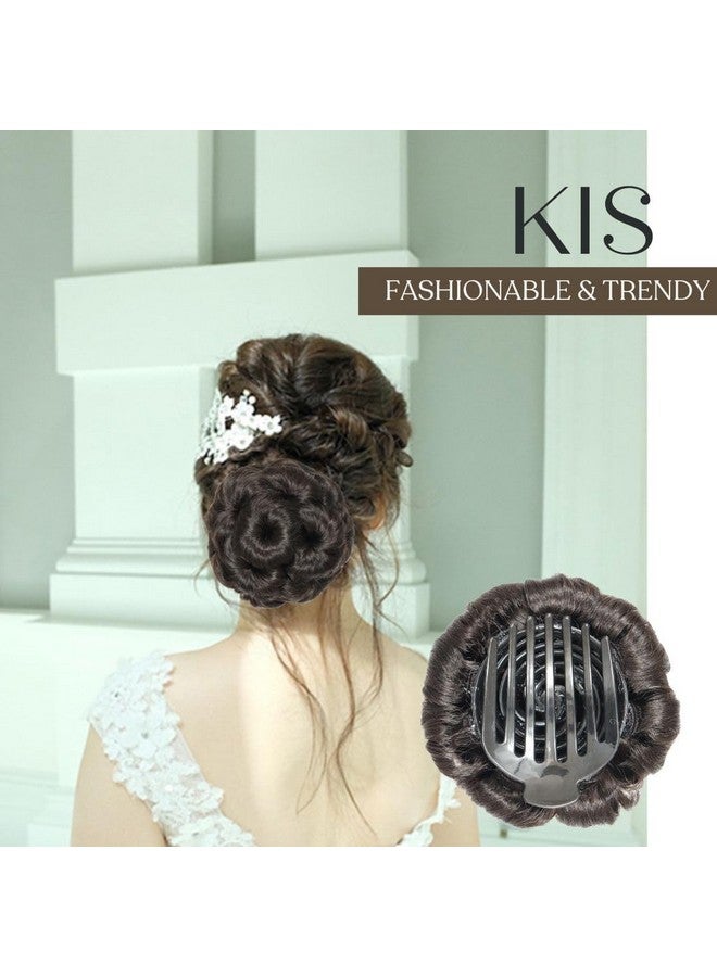 KIS Women'S Hair Messy Bun Extension For Women Readymade Bun Bridal Hair Bun Extension Faux Bun Synthetic Hair Bun Juda Bun For Women Stylish Hair Extensions For Women Hair Buns With Clutcher - Image 2