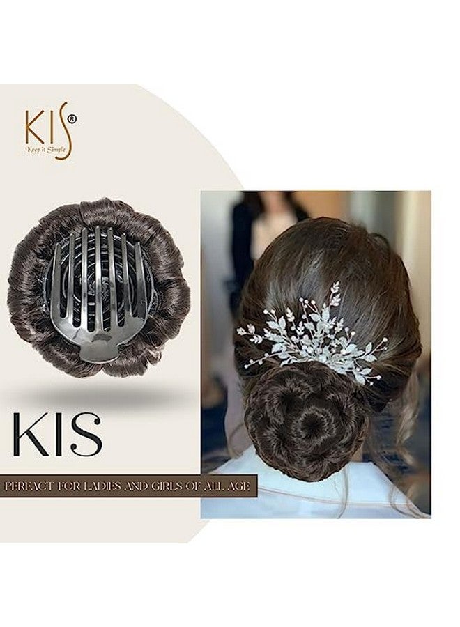 KIS Women'S Hair Messy Bun Extension For Women Readymade Bun Bridal Hair Bun Extension Faux Bun Synthetic Hair Bun Juda Bun For Women Stylish Hair Extensions For Women Hair Buns With Clutcher - Image 4