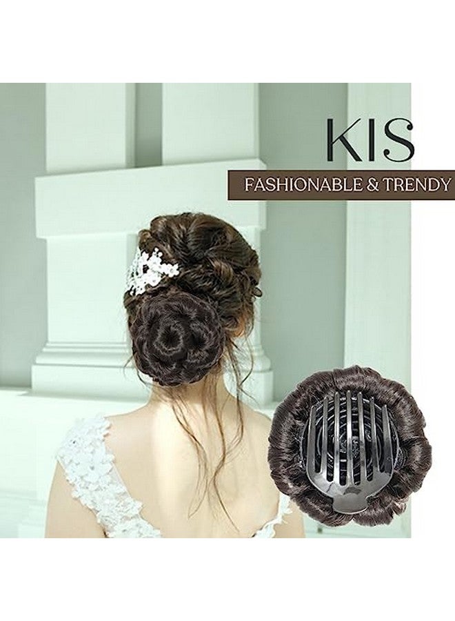 KIS Women'S Hair Messy Bun Extension For Women Readymade Bun Bridal Hair Bun Extension Faux Bun Synthetic Hair Bun Juda Bun For Women Stylish Hair Extensions For Women Hair Buns With Clutcher - Image 5