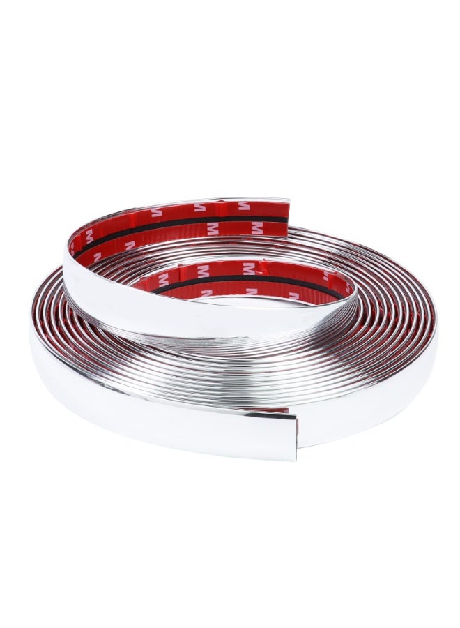 Fourbang 3/4"(20mm) Automotive Chrome Trim Molding - 18Ft Car Side Body Moulding Trim Strip(Self-Adhesive) Scratch-Proof Decorative for RV Truck Motor Exterior and Interior Door Window Bumper - Image 4