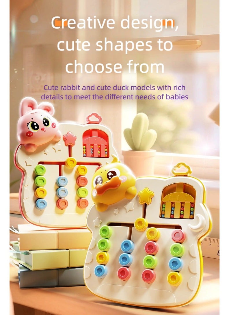 SukkarKids Montessori Learning Toys for Toddlers - Cute Duck Logic Game & Color Sorting Puzzle, Screen-Free Entertainment to Develop Focus & Concentration, Portable Mess-Free Travel Toy for Kids Ages 3+ - Image 5