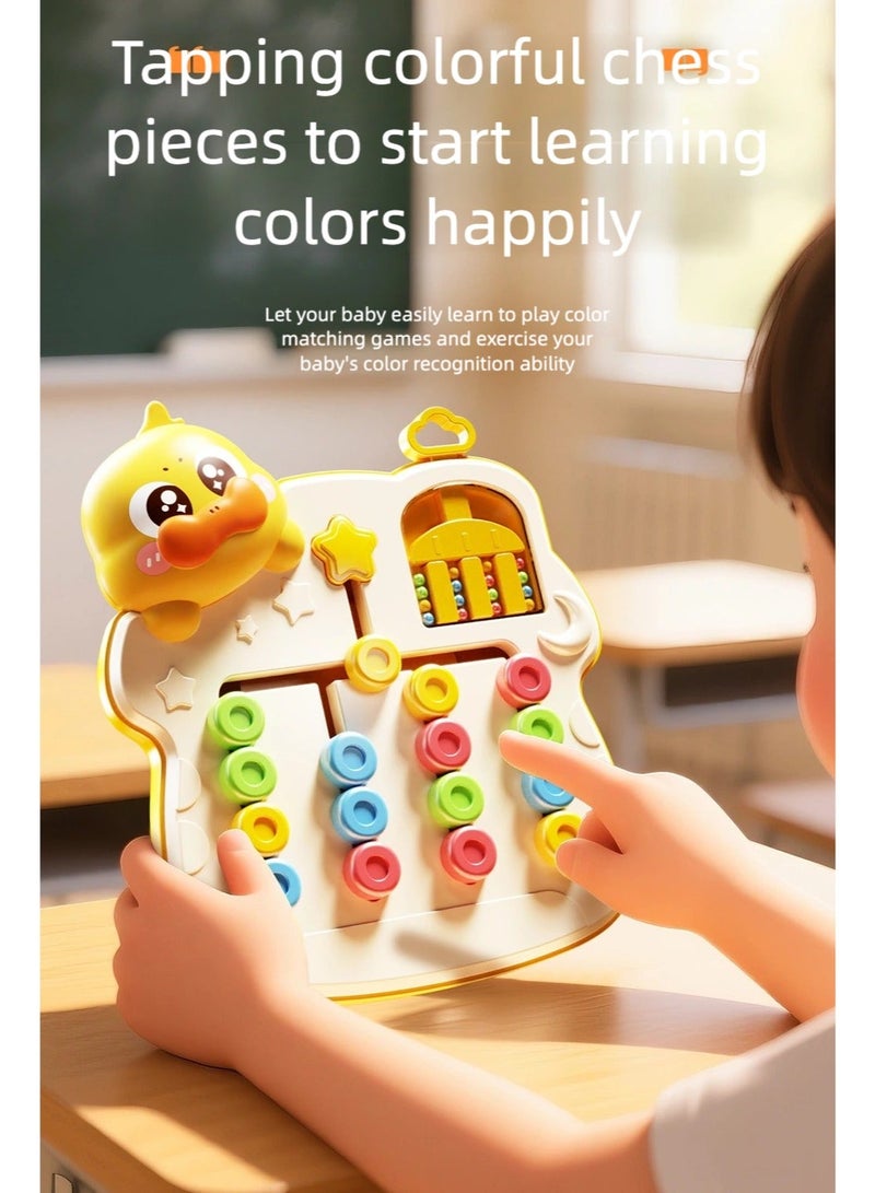 SukkarKids Montessori Learning Toys for Toddlers - Cute Duck Logic Game & Color Sorting Puzzle, Screen-Free Entertainment to Develop Focus & Concentration, Portable Mess-Free Travel Toy for Kids Ages 3+ - Image 4