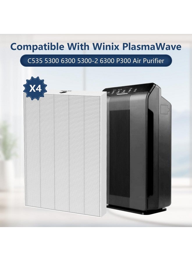 Colorfullife C535 Replacement Filter Compatible with Winix C535 Replacement Filtetr for Winx PlasmaWave 5300-2, C535, P300, 6300-2, 5300, 9000 Air Purifier, H13 HEPA Filters, Replace 115115 Size 21 Filter A  - Image 3