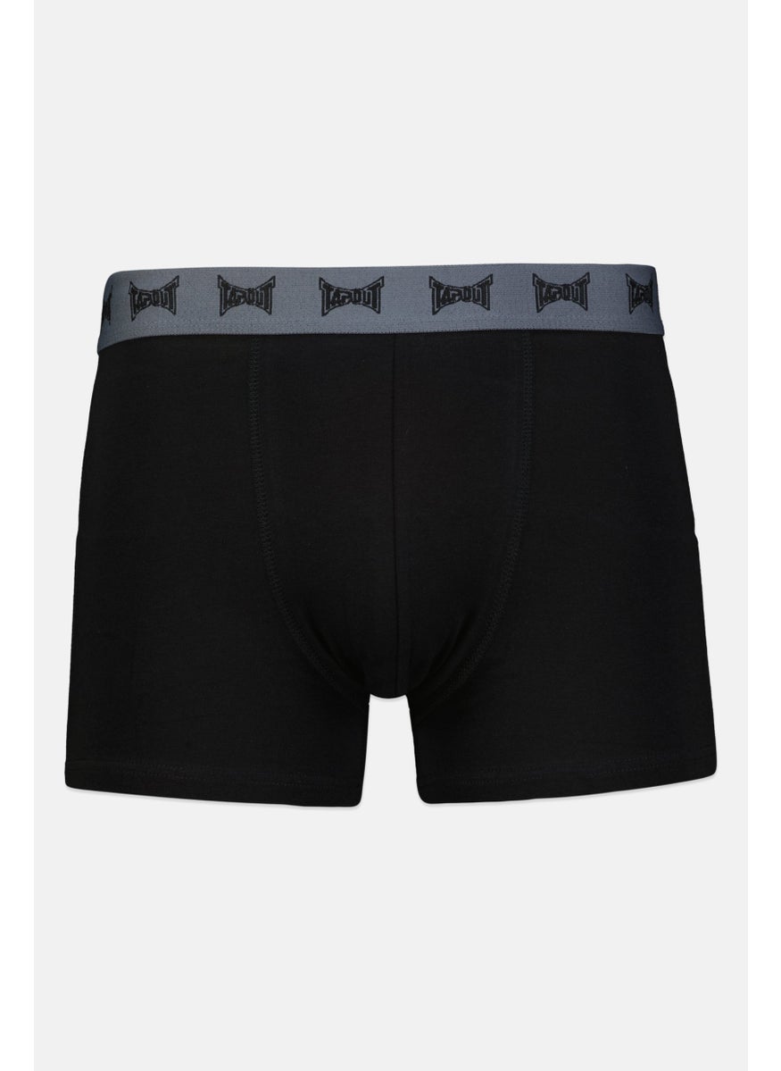 TapouT - Men 3 Pieces Brand Logo Boxer Brief, Olive/Black - Image 1