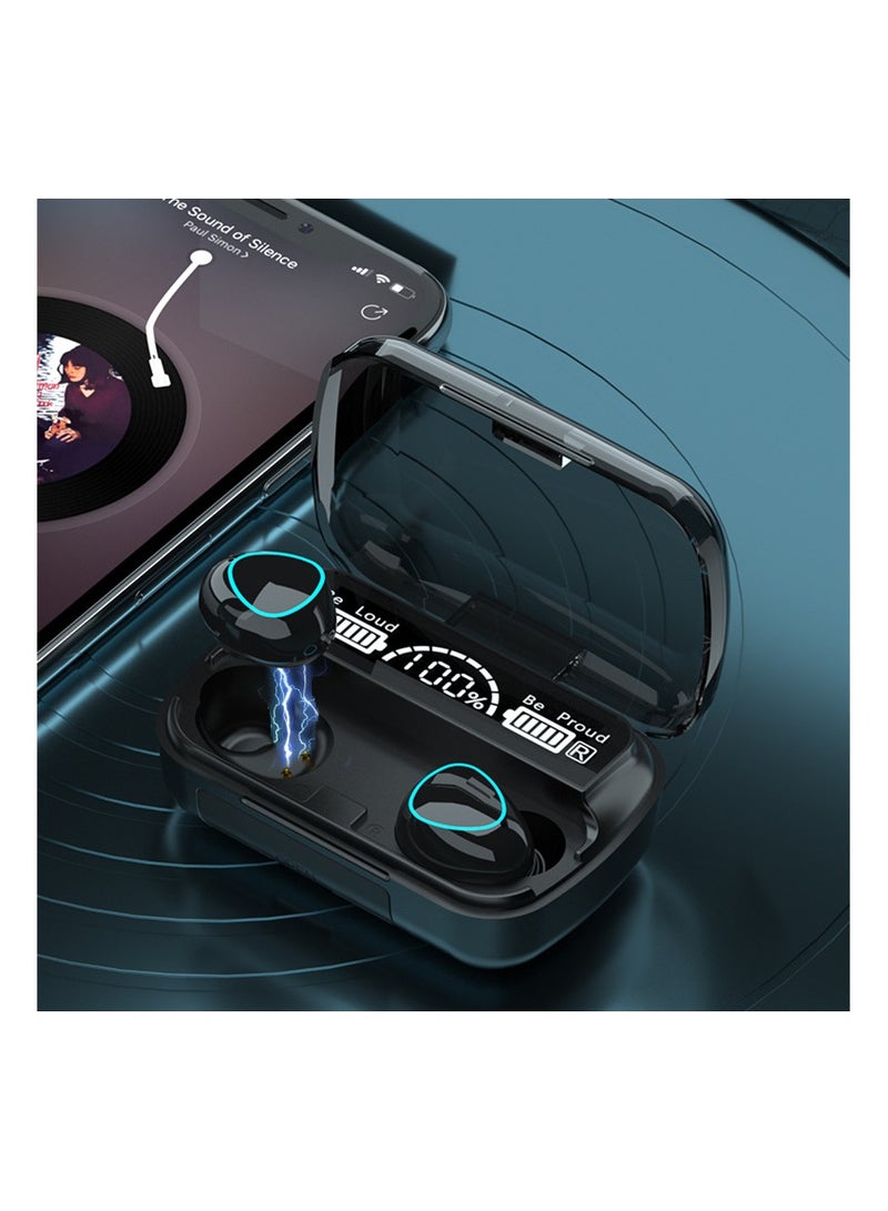 M10 Bluetooth Earphone, Waterproof Wireless Headphones with Auto Pairing (Green) - Image 3