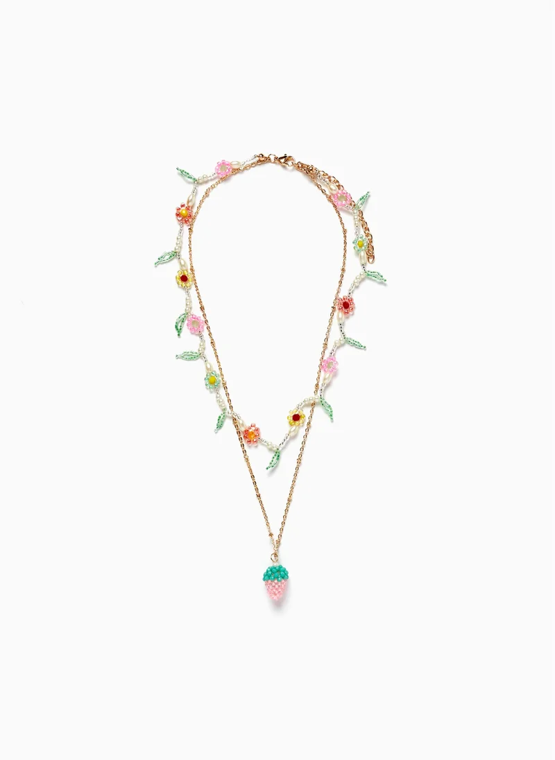 زيبي Zippy Set of Necklaces with Beads for Girls