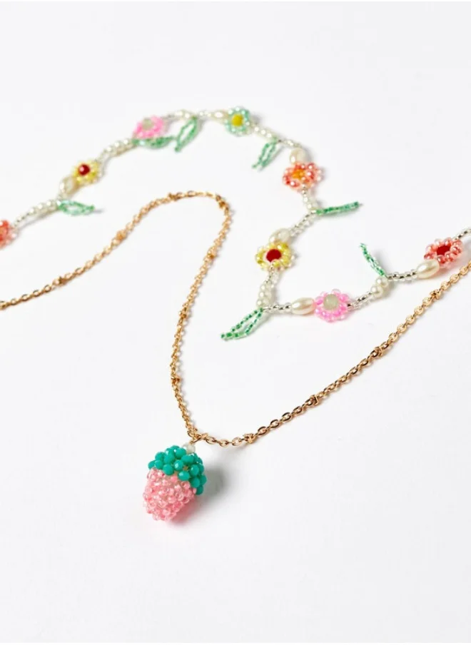 زيبي Zippy Set of Necklaces with Beads for Girls