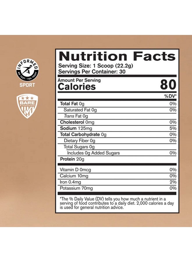 Bare Performance Nutrition Collagen Protein Grass Fed Bovine Peptide Improve Hair Skin Nails And Joints Maintain Strong Bones (30 Servings Unflavored) - Image 3