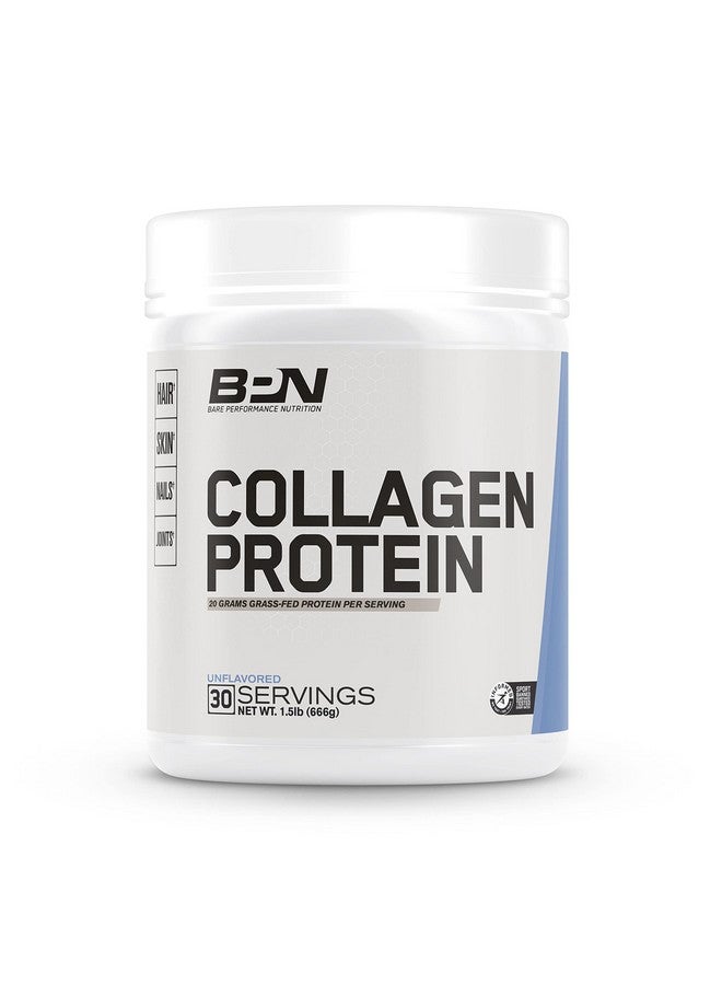Bare Performance Nutrition Collagen Protein Grass Fed Bovine Peptide Improve Hair Skin Nails And Joints Maintain Strong Bones (30 Servings Unflavored) - Image 1