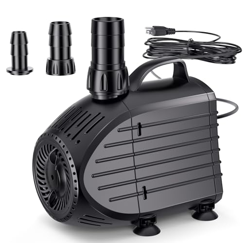 NFESOLAR Submersible Water Pump 1200GPH, Ultra Quiet Submersible Pump with Dry Burning Protection 11ft High Lift for Pond, Fountains, Waterfall, Hydroponics, Aquariums KF208 - Image 1