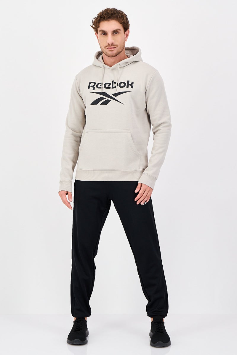 Reebok Men Sportswear Fit Long Sleeve Outdoor Hoodies, Light Grey - Image 4
