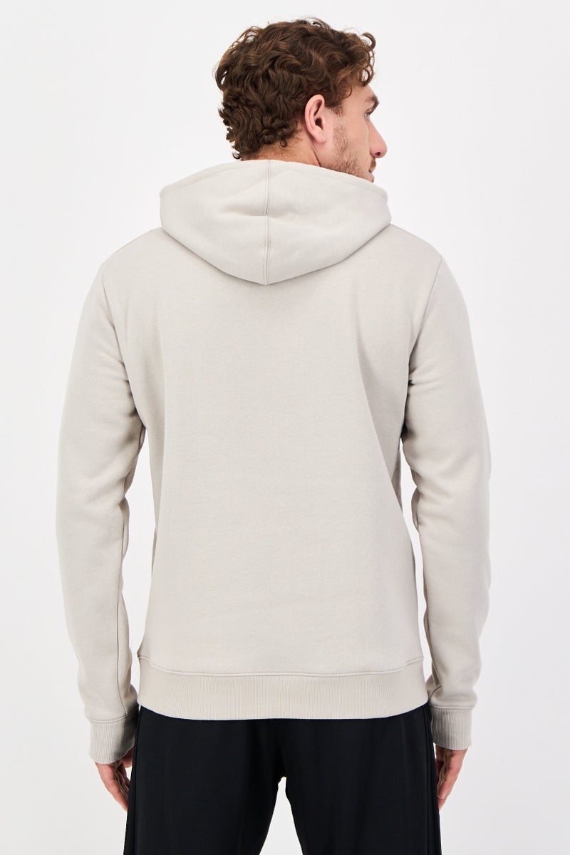 Reebok Men Sportswear Fit Long Sleeve Outdoor Hoodies, Light Grey - Image 2