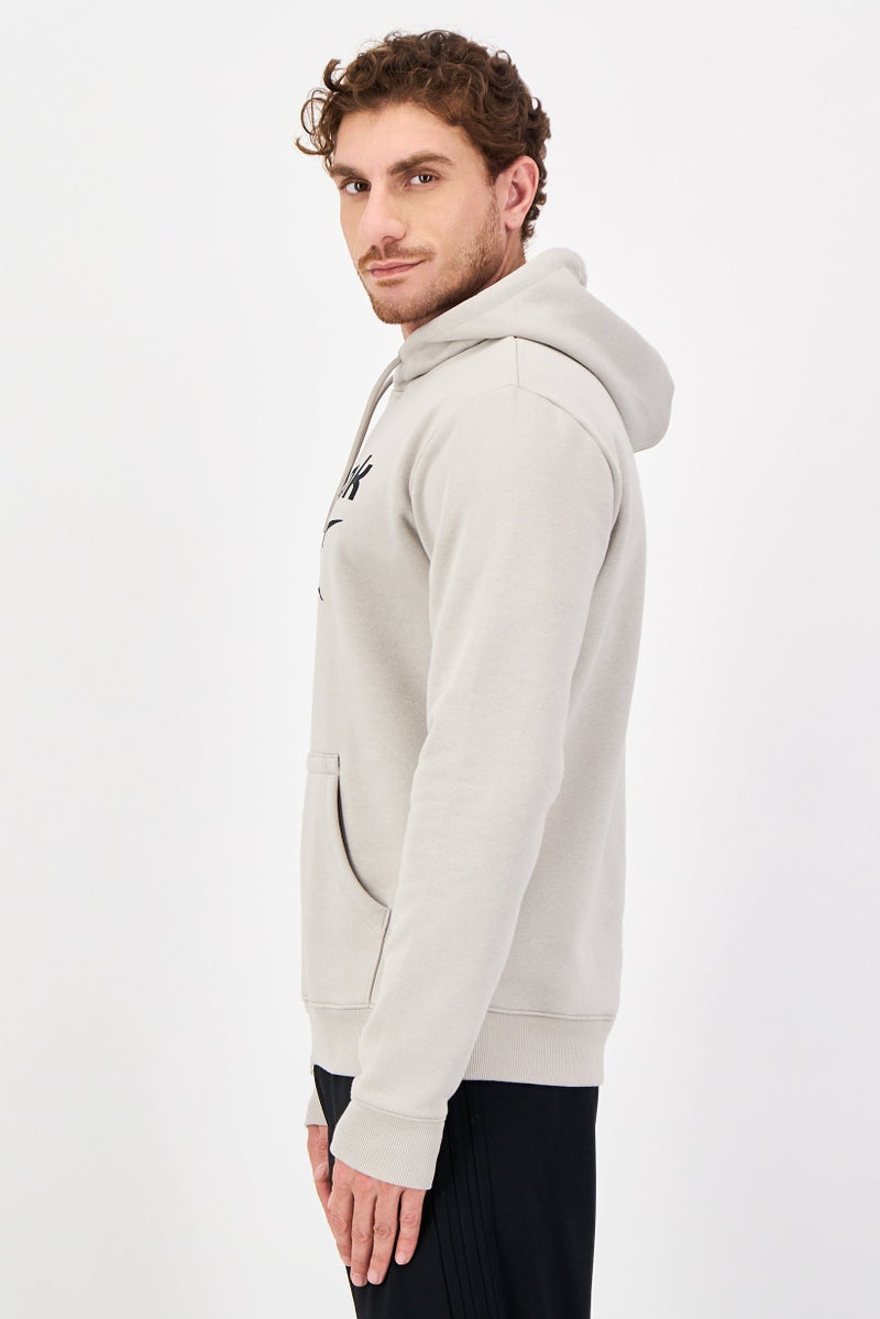 Reebok Men Sportswear Fit Long Sleeve Outdoor Hoodies, Light Grey - Image 3