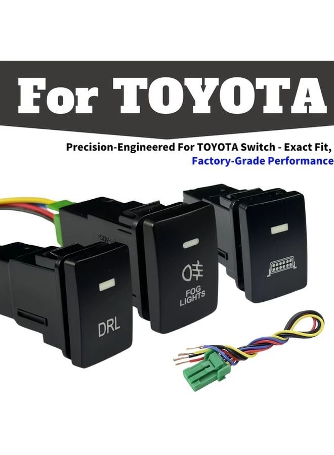 Toyota Fog Light And DRL Switch Replacement Part Modification Accessory - Image 2