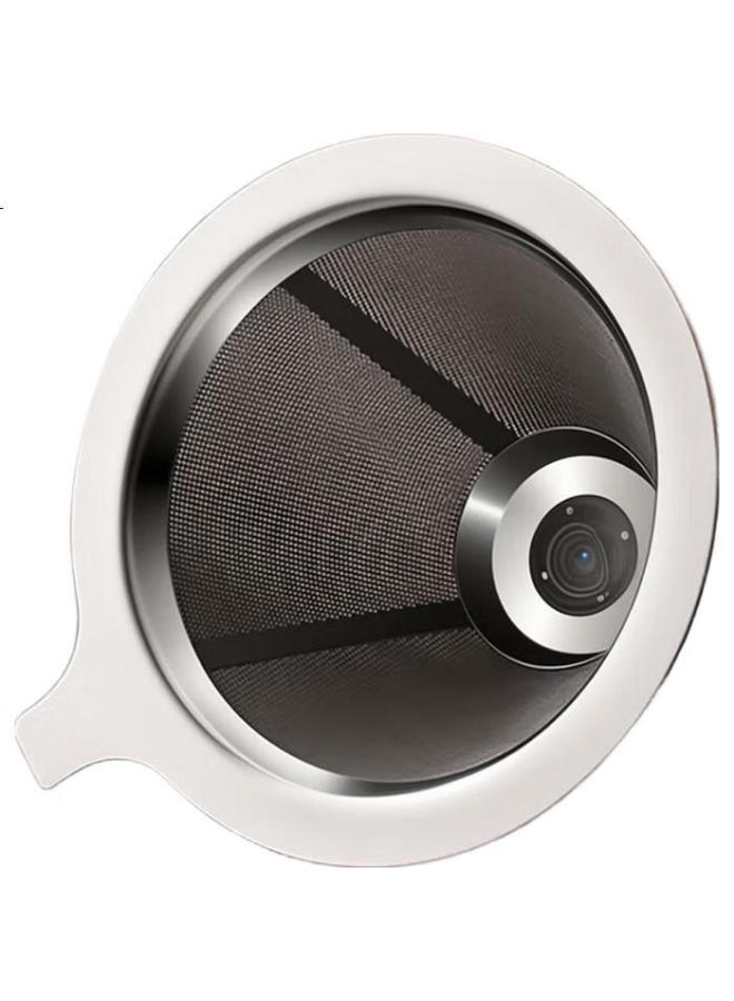Cliton Pour Over Coffee Filter Cup Drip Style Home Coffee Pot 304 Stainless Steel Filter Mesh Filter 1-2 Cups - Image 2