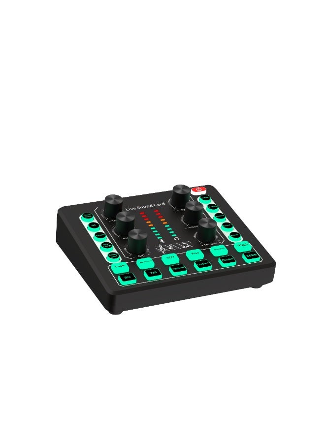 dida-cosmos M8 Live Sound Card DSP Chip Twelve Ambient Sounds Four Kinds Of Sound Changes Live Broadcast DJ Mixer Music Recording Guitars TikTok Facebook YouTube USB Bluetooth - Image 1
