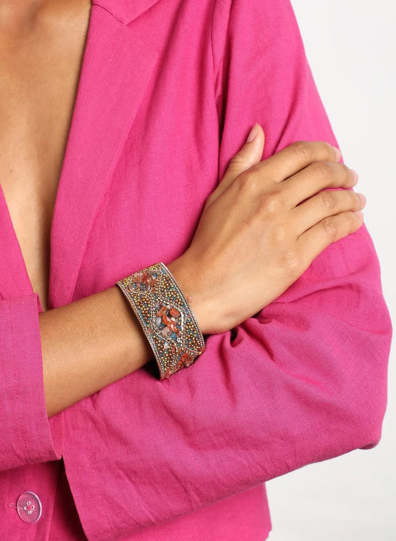 سوهي سوار مطرز مطلي بالذهب