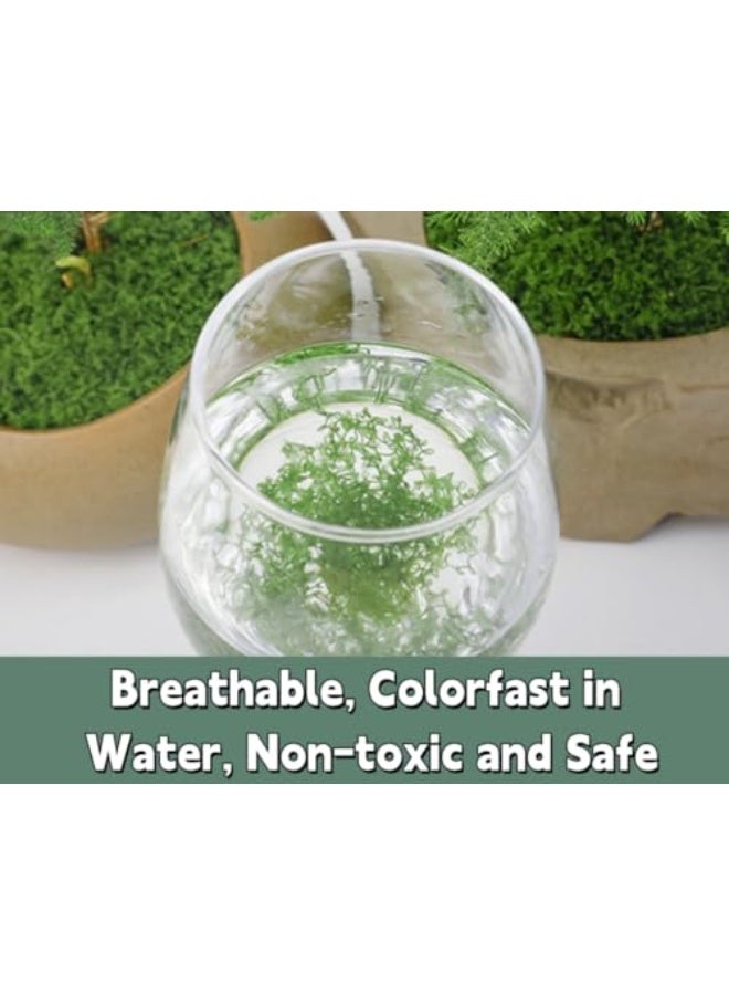 موس الاصطناعي الطبيعية محاكاة الألياف موس بوعاء أصيص زهور موس الاصطناعي الأخضر الأشنات المناظر الطبيعية والبستنة الديكور ديي التكنولوجيا ( 100 جرام أخضر ) - Image 2