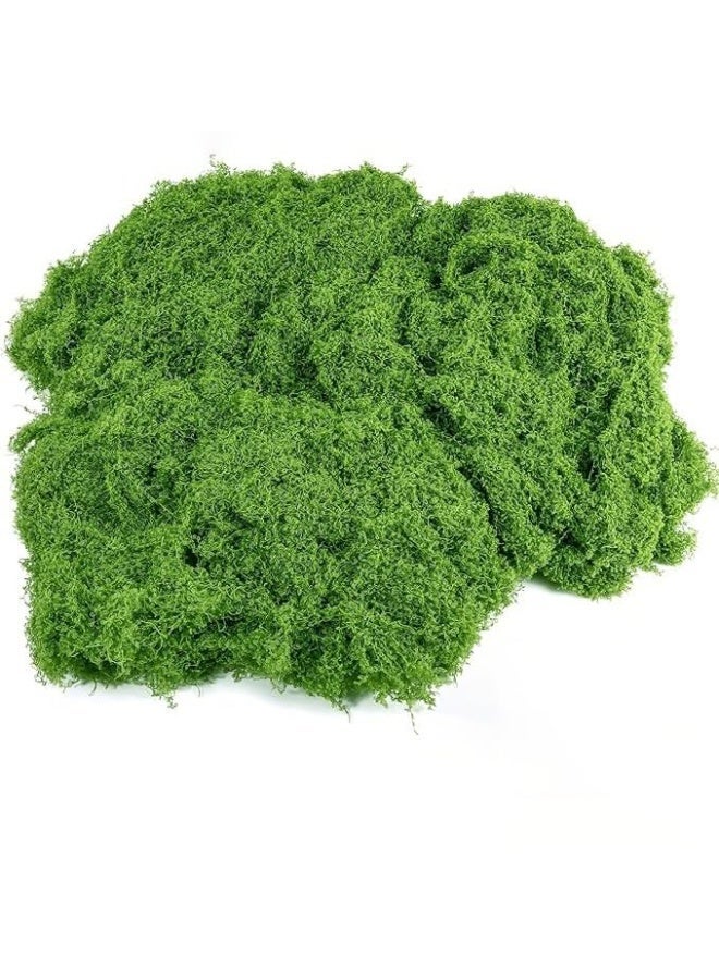موس الاصطناعي الطبيعية محاكاة الألياف موس بوعاء أصيص زهور موس الاصطناعي الأخضر الأشنات المناظر الطبيعية والبستنة الديكور ديي التكنولوجيا ( 100 جرام أخضر ) - Image 5