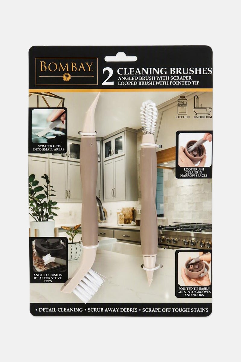 Bombay 2 Piece Cleaning Brushes, Multicolor - Image 1