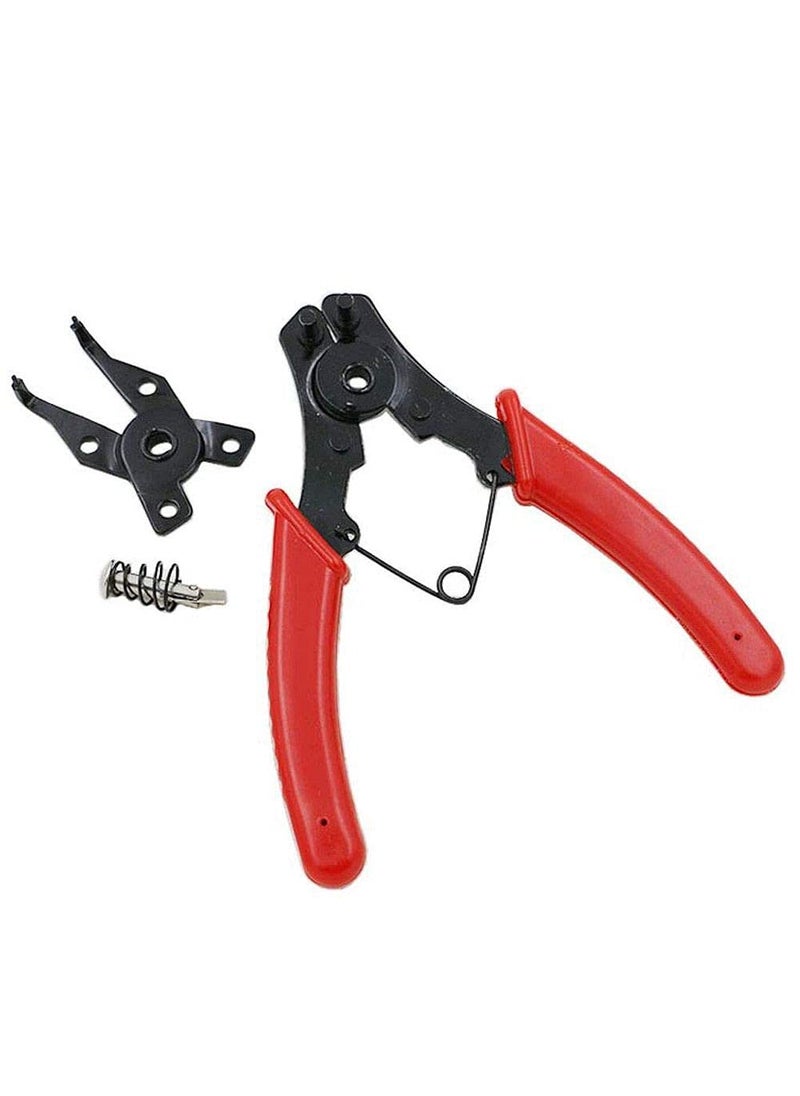 DIY Crafts DIY Crafts CTDIYHI32162 4 in 1 Snap Ring Pliers Plier Set Circlip Combination Retaining Clip Red Pack of 4  - Image 3
