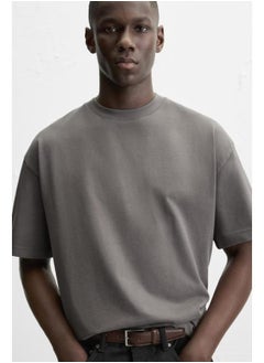 Zara Zara Classic T-Shirt - Anthracite Grey - Available in all sizes  - Image 2