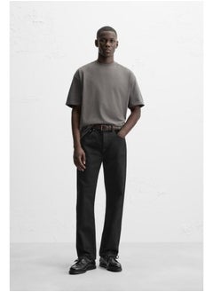 Zara Zara Classic T-Shirt - Anthracite Grey - Available in all sizes  - Image 3