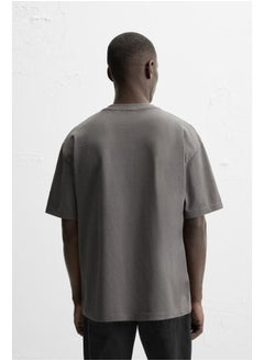 Zara Zara Classic T-Shirt - Anthracite Grey - Available in all sizes  - Image 5