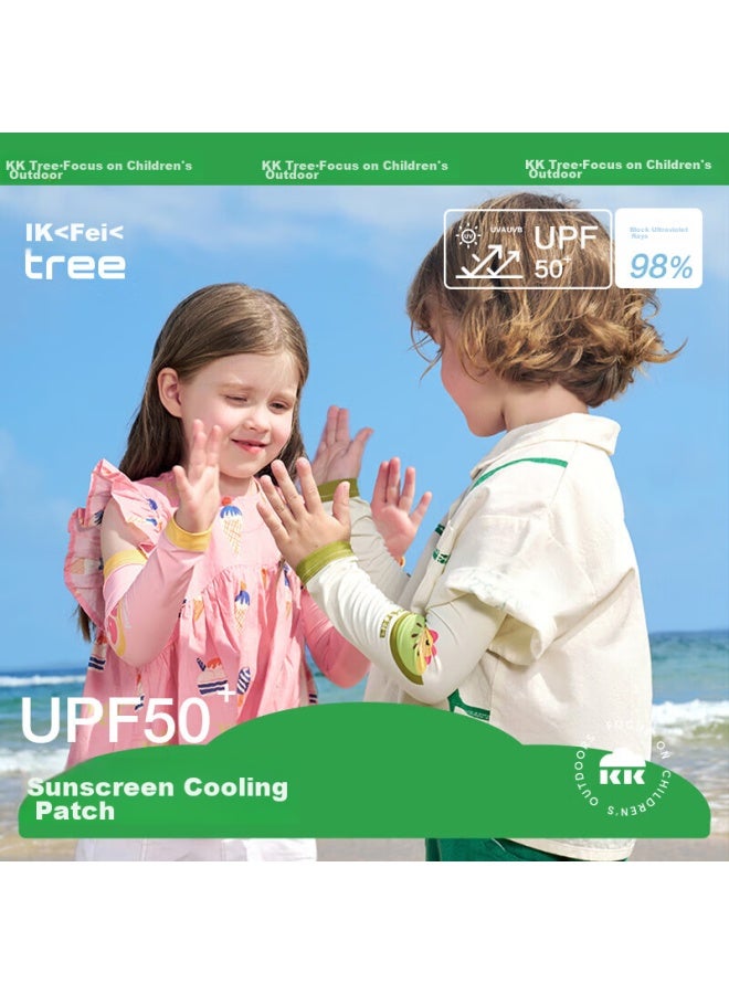 Kocotree Children's Ice Sleeves, Ultra-thin Ice Silk Breathable, Boys' Uv Protection, Summer Girls' Baby Sun Protection Arm Sleeves - Image 1