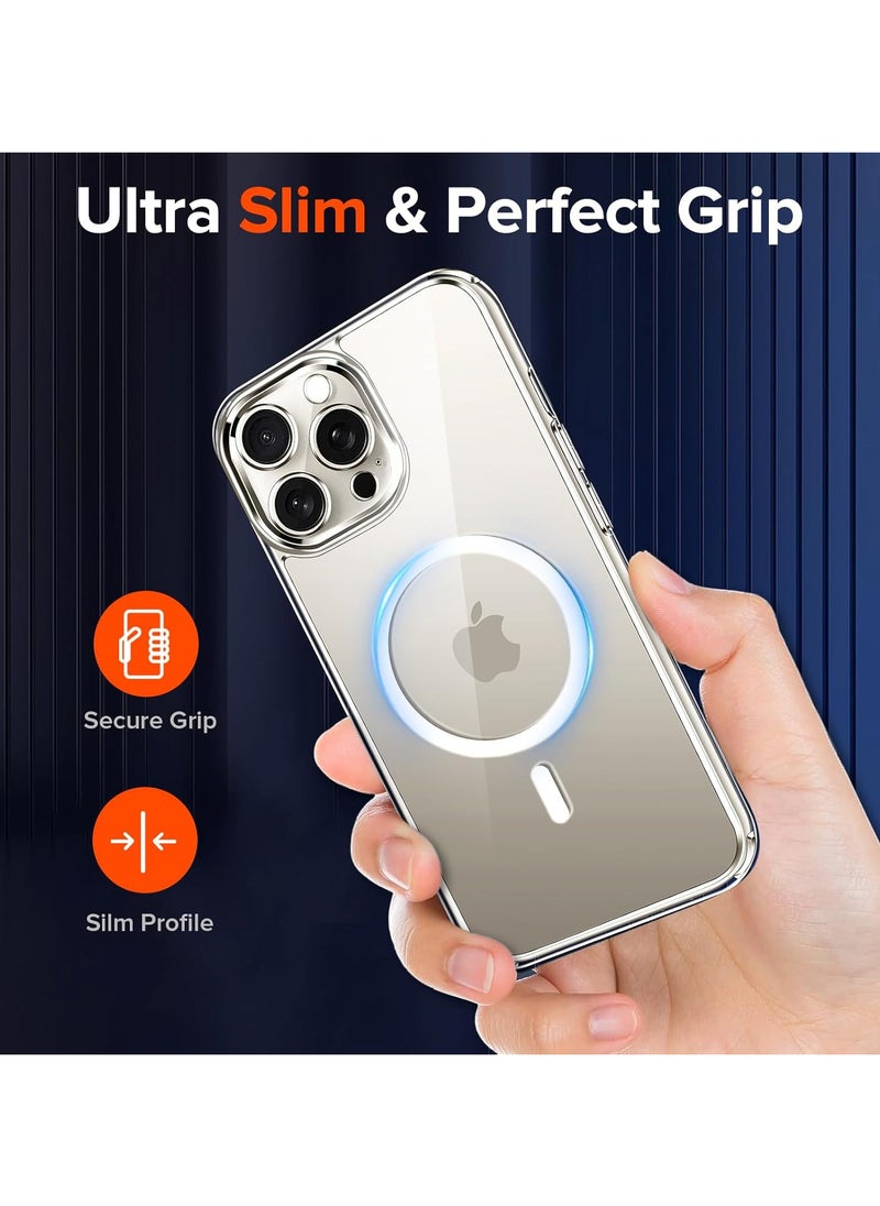 Generic - MagSafe transparent case compatible with iPhone 15 Pro Max supports fast charging - Image 1